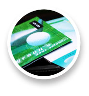 Golf greeting card